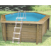 Piscine SUNWATER hexagonale Ø 4,10m avec kit de filtration - Ubbink 