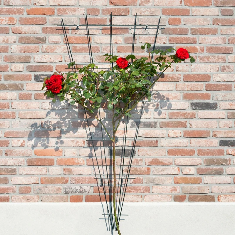 Treillis en acier pour plante grimpante en forme de V