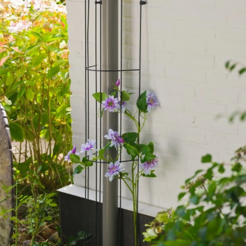 Treillis en acier demi-cercle pour gouttières et poteaux