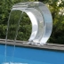 Cascade d'eau Mamba en acrylique transparent avec led pour piscine ou bassin