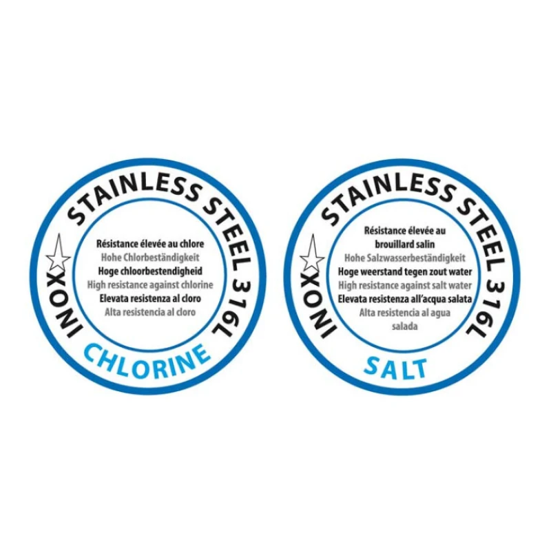 Cascade d'eau Mamba en acrylique transparent avec led pour piscine ou bassin