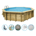 Piscine octogonale OCEA Ø5,80m H1,30m avec kit de filtration - Ubbink 