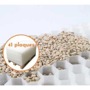 Stabilisateur de gravier Blanc - Ep. 3cm - Palette de 78,72m² - Livraison gratuite