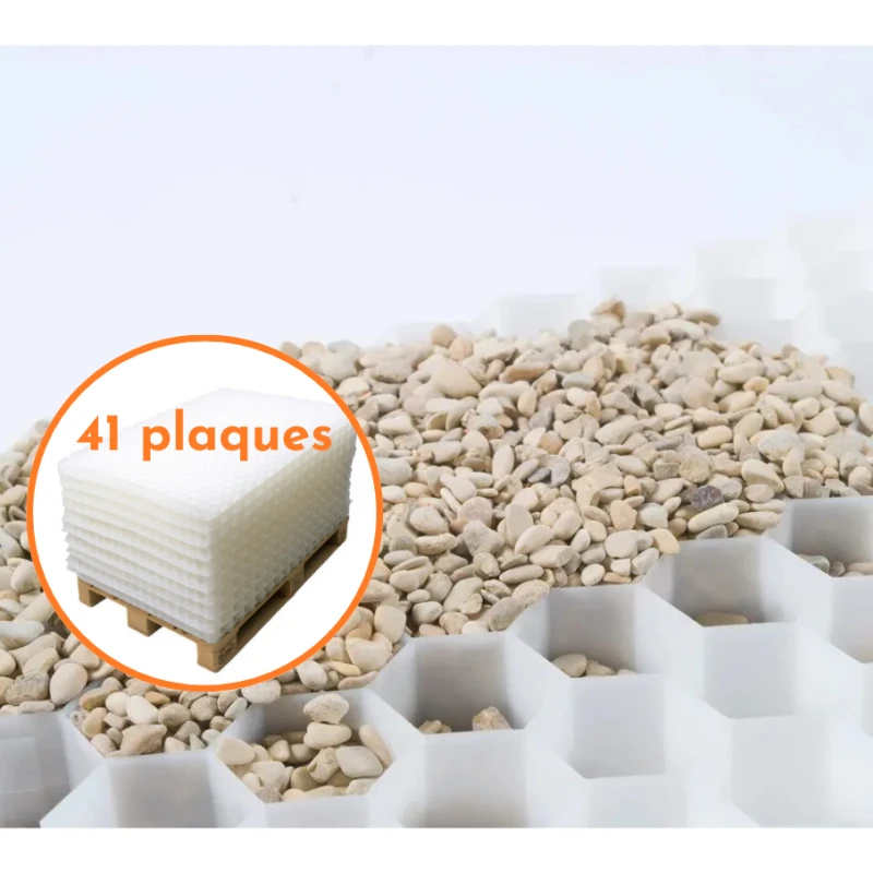 Stabilisateur de gravier Blanc - Ep. 3cm - Palette de 78,72m² - Livraison gratuite
