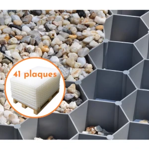 Stabilisateur de gravier Gris - Ep. 3cm - Palette de 78,72m² - Livraison gratuite