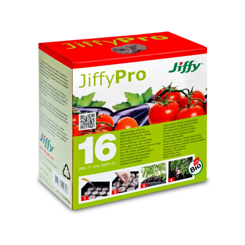 Boîte de pastilles de tourbe compressée - Jiffy
