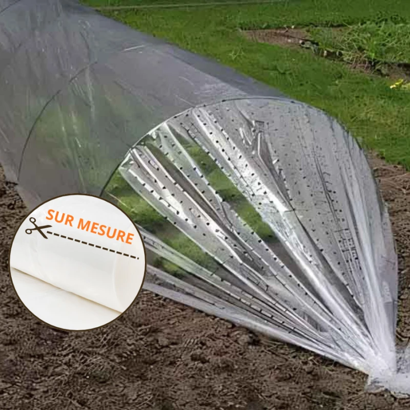 Film de couverture perforé pour potager 40µ - Largeur  10m