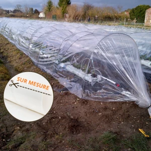 Film mini-tunnel incolore 80µ - Largeur 2,20m