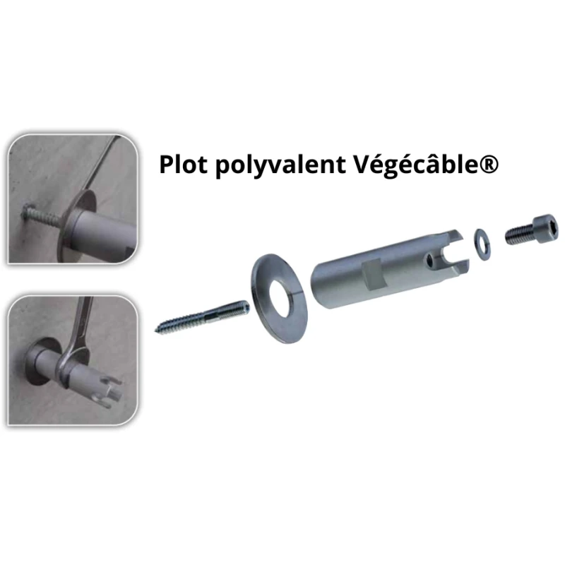 Kit de câble en inox pour végétalisation murale - Végécâble