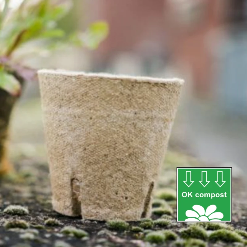 Pot carré biodégradable en tourbe - 6 à 8 cm - Jiffy