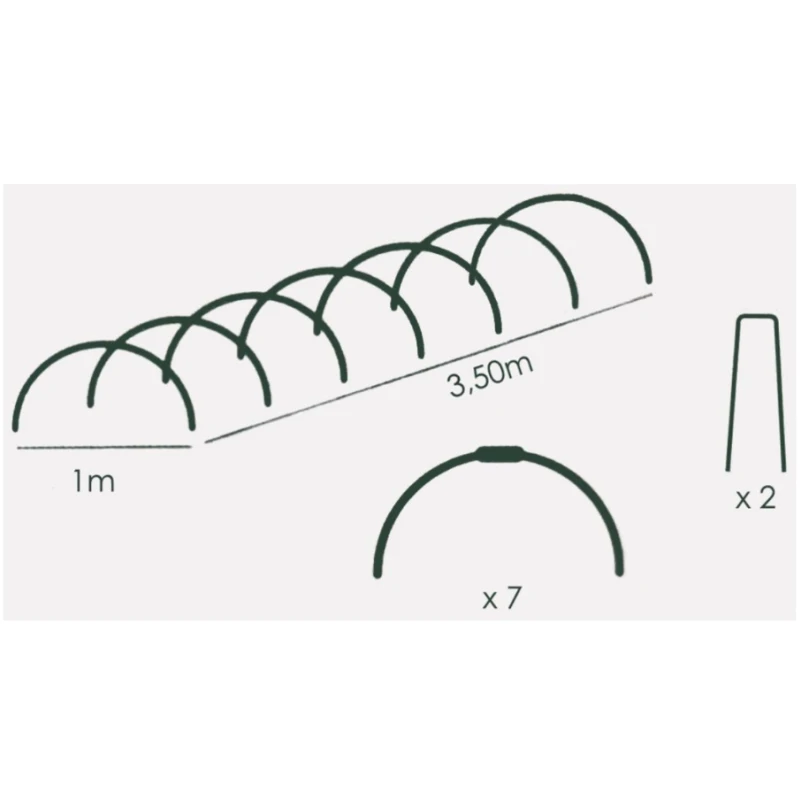 Mini-tunnel de forçage - 3,50m