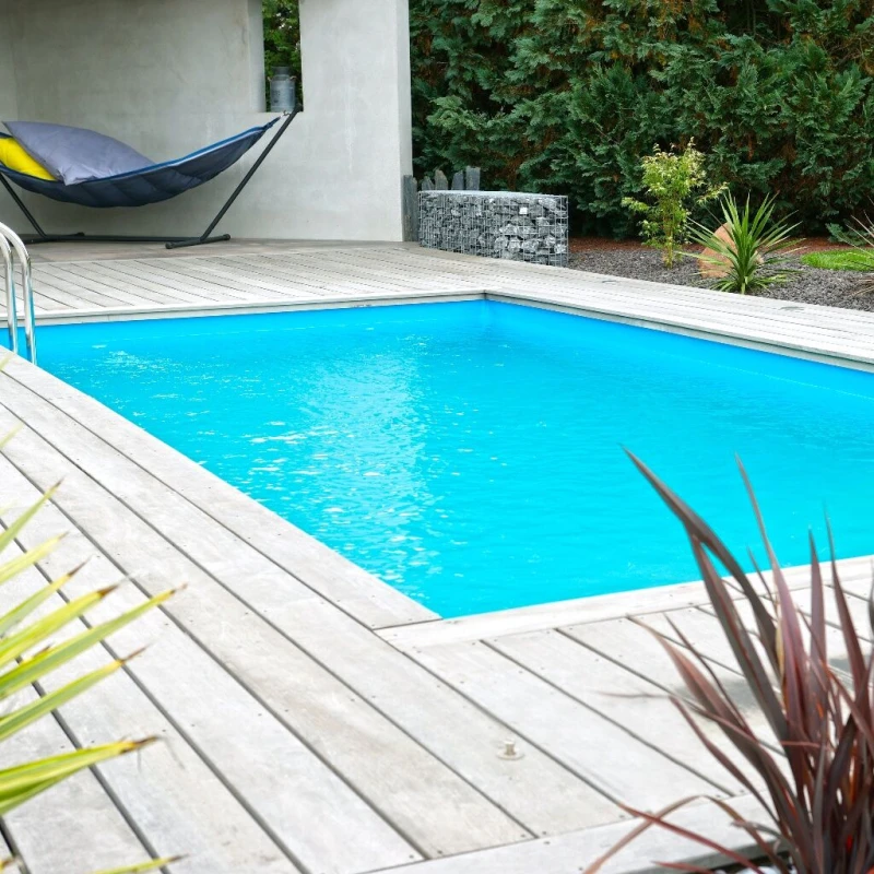 Piscine rectangulaire SUNWATER 2,00mx3,50m H71cm avec filtre à cartouche - Ubbink