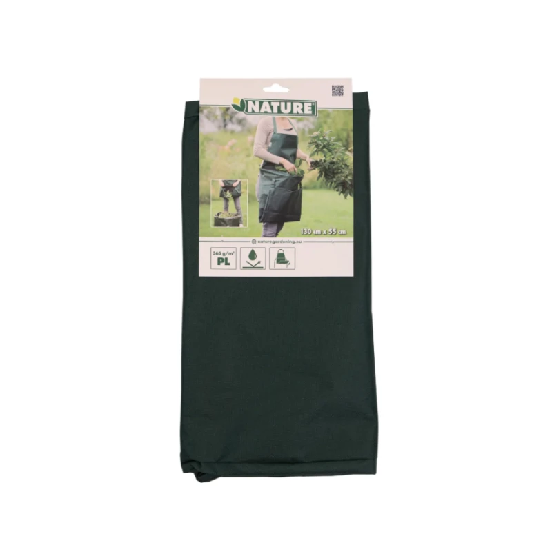 Tablier de jardinier avec poche rabattable