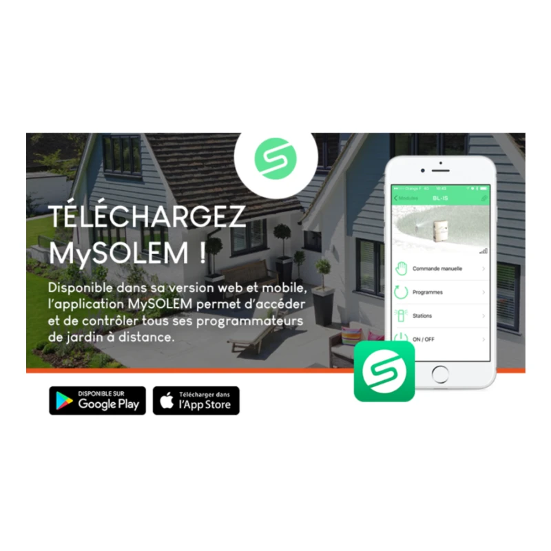 Programmateur à pile 9V (Bluetooth) BL-IP - Solem
