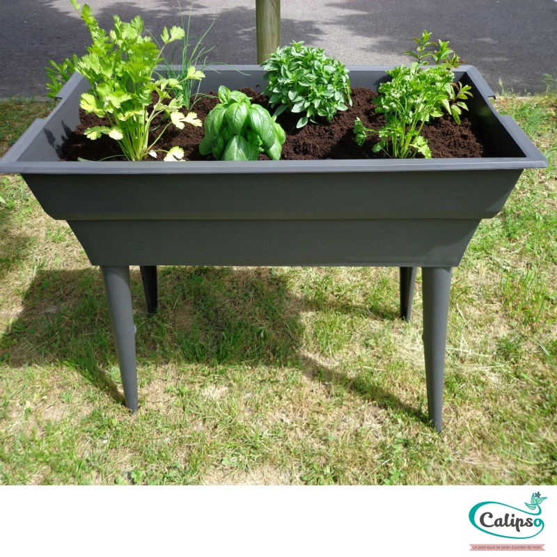 Jardinière Maxi Basic 40L sur pieds – Calipso
