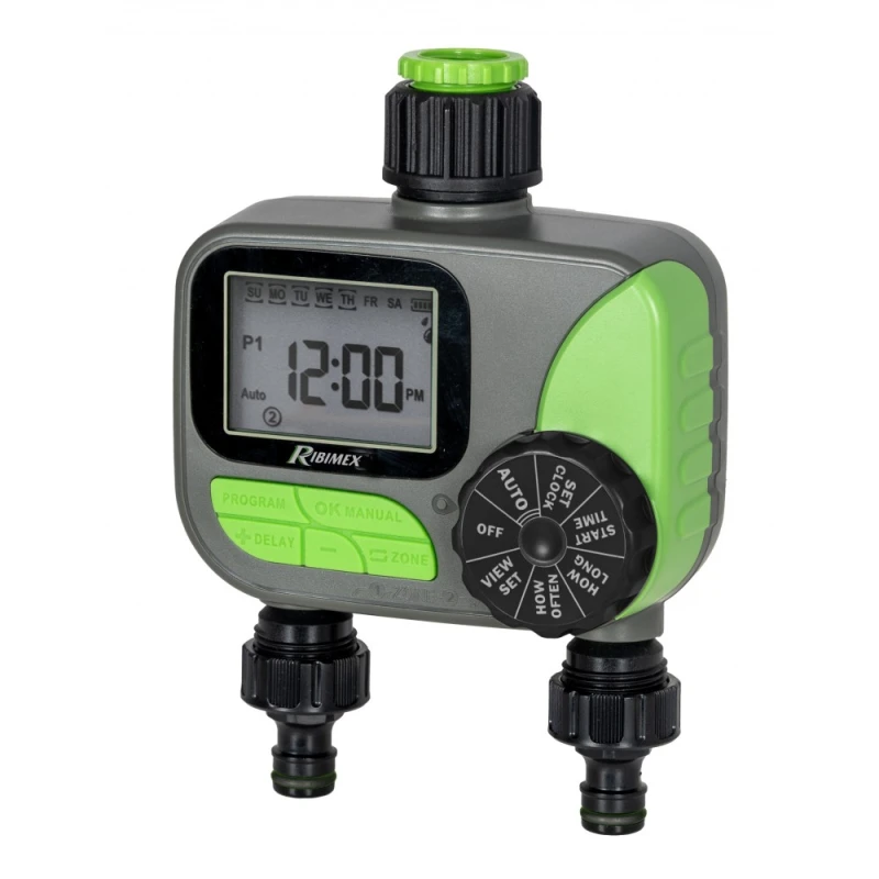 Programmateur d'arrosage digital 2 voies - Ribimex