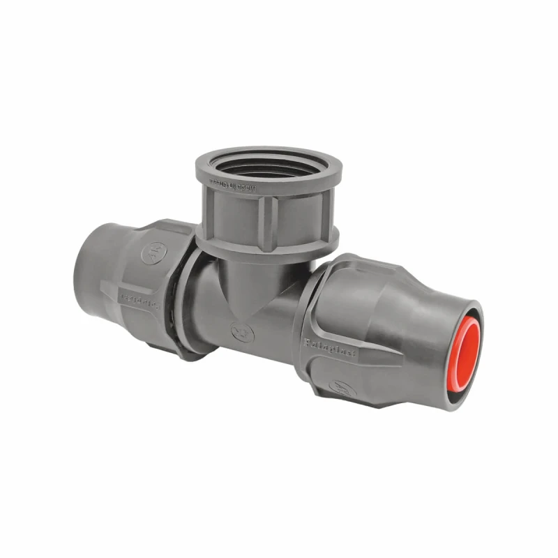 Té à bagues taraudé Ø 16 à 25mm - Palaplast