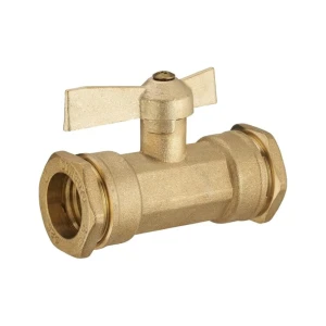 Vanne laiton de raccord à compression Ø25 et 32mm