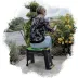 Banc agenouilloir avec coffre de jardin - Ribimex