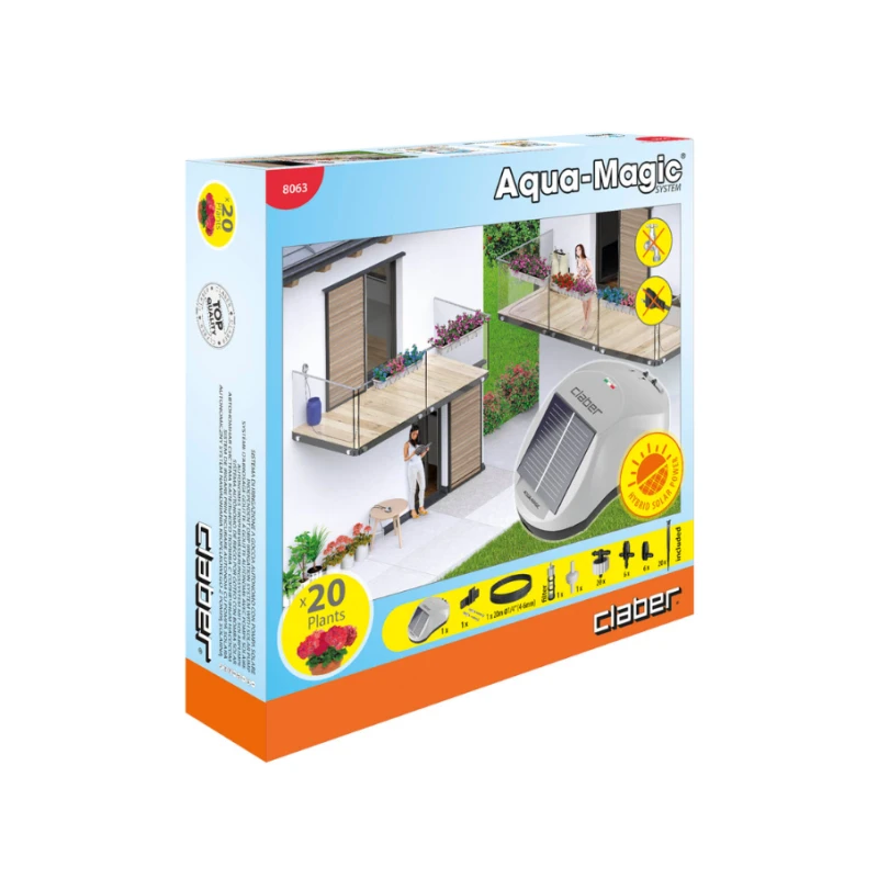 Kit goutte à goutte solaire Aqua-magic System - Claber