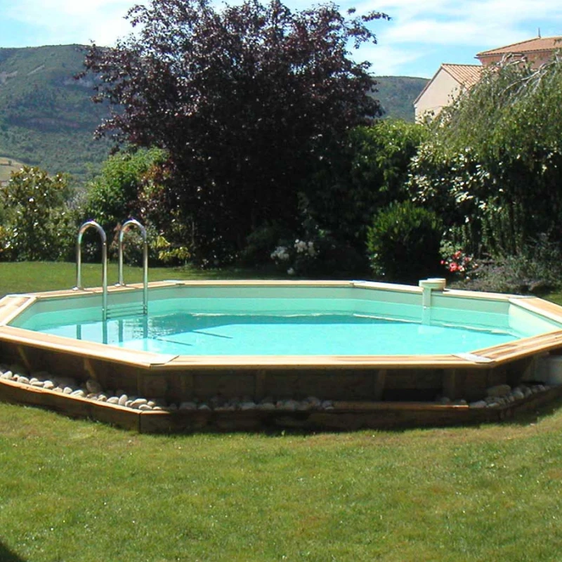 Piscine octogonale OCEA Ø 5,80m H1,30m avec kit de filtration - Ubbink 