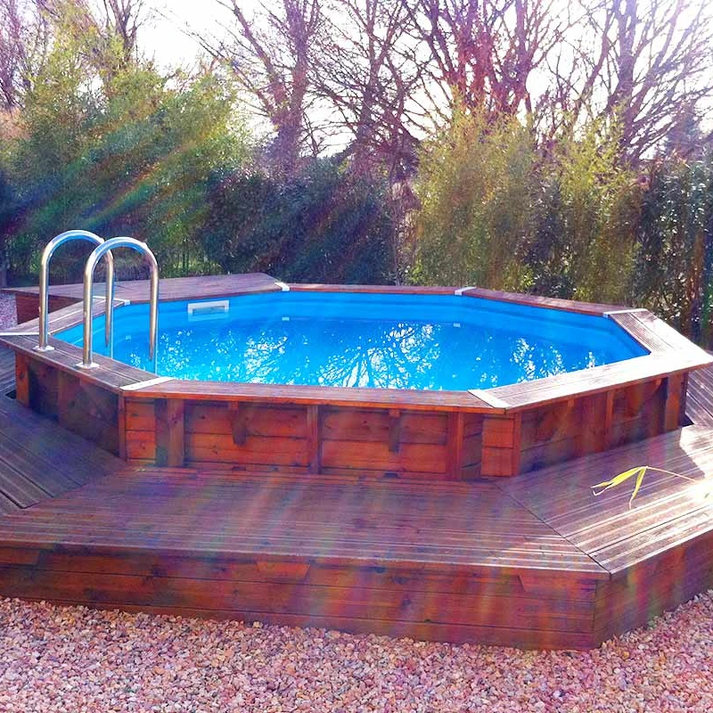 Piscine octogonale OCEA Ø 4,30m H1,20m avec kit de filtration - Ubbink