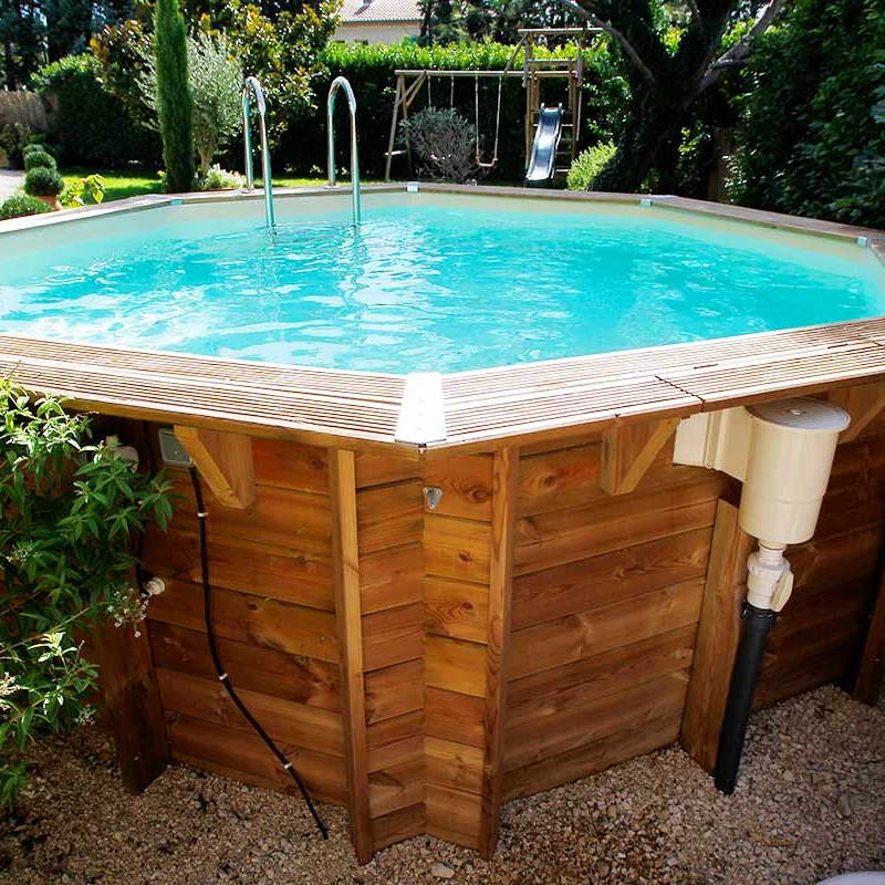 Piscine octogonale OCEA Ø 4,30m H1,20m avec kit de filtration - Ubbink