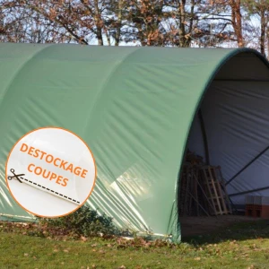 Bâche de couverture pour tunnel 230µ - L. 6,50m - Destockage coupes