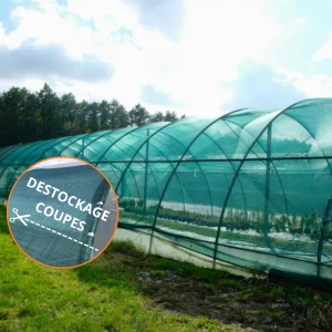 Filet d'ombrage pour serre/tunnel Alphaombre 56% - Destockage coupes