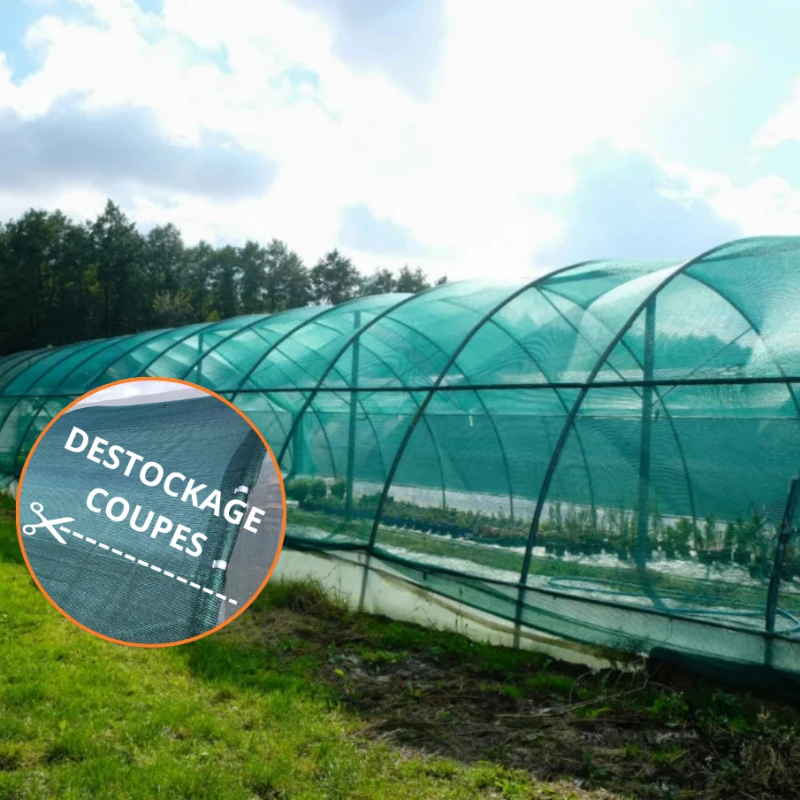 Filet d'ombrage pour serre/tunnel Alphaombre 56% - Destockage coupes
