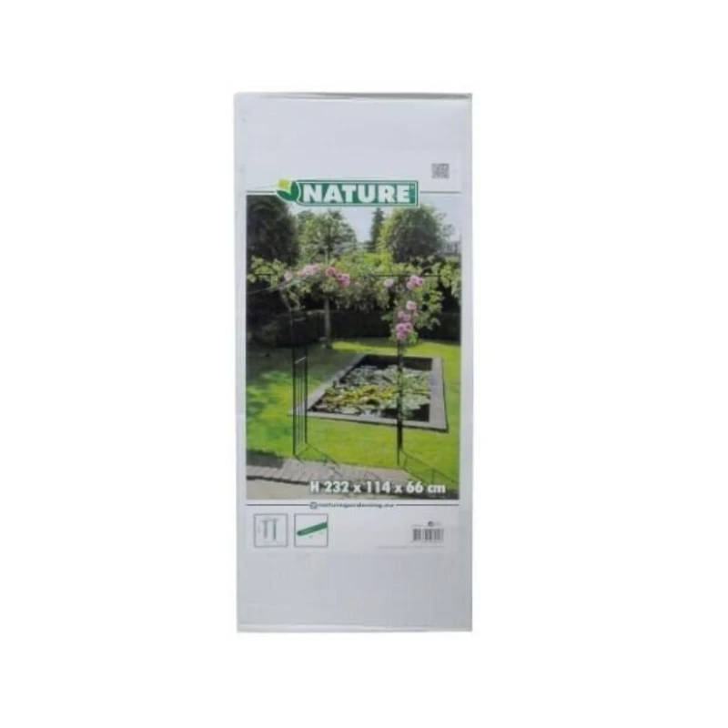 Pergola double droite en acier H232 x 114 x 66cm