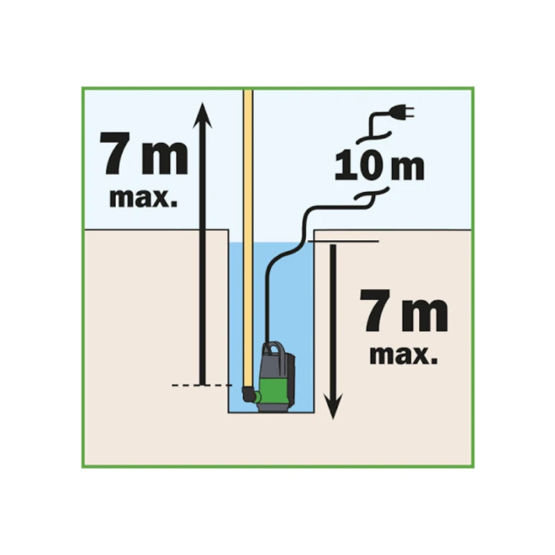 Pompe vide cave pour eaux chargées - 550W - Ribimex