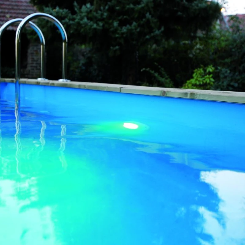 Projecteur pour piscine bois