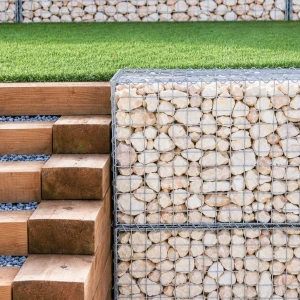 Mur de gabion en acier galvanisé Ø 4mm