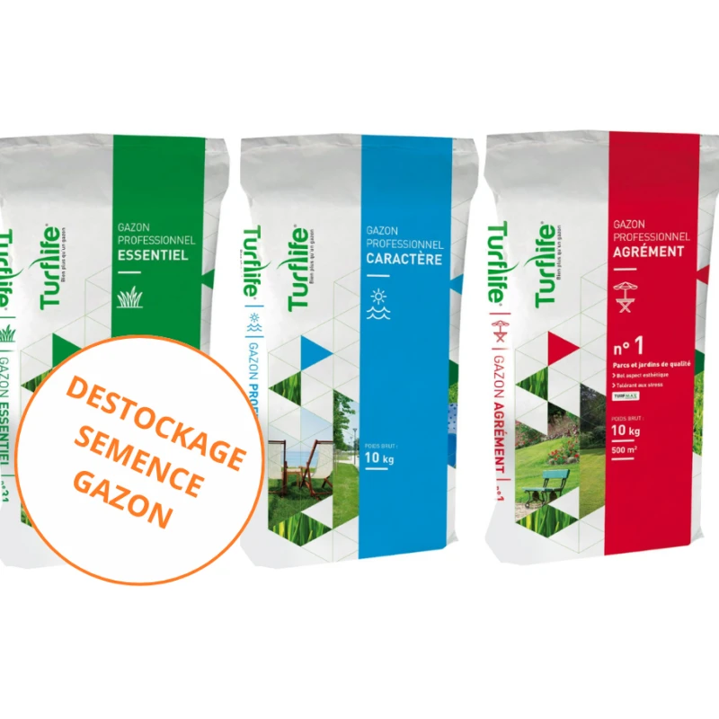 Semence de gazon Turflife - Destockage sac incomplet