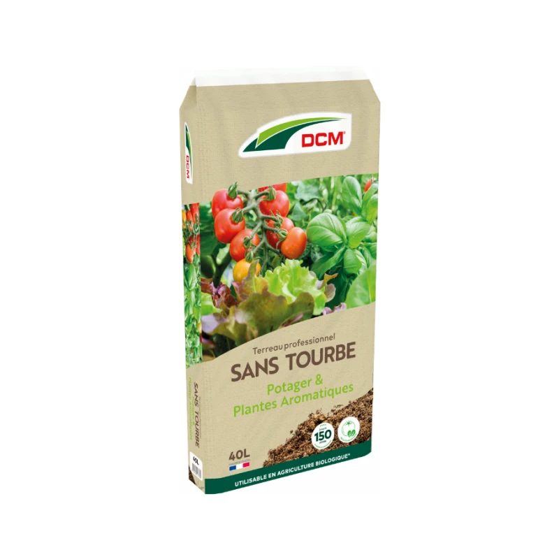 Terreau sans tourbe potager - 40L - DCM