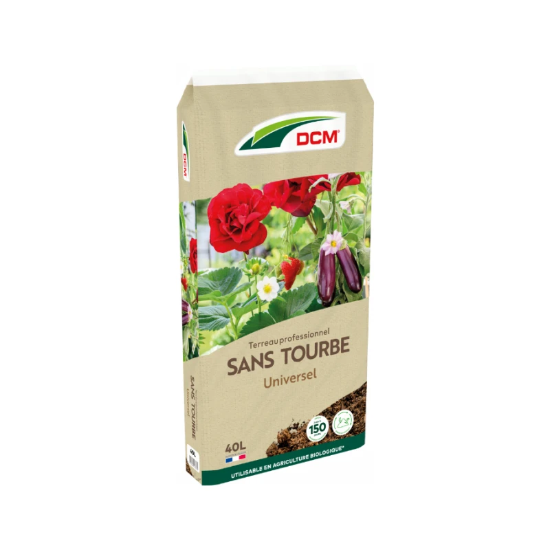 Terreau sans tourbe universel - 40L - DCM