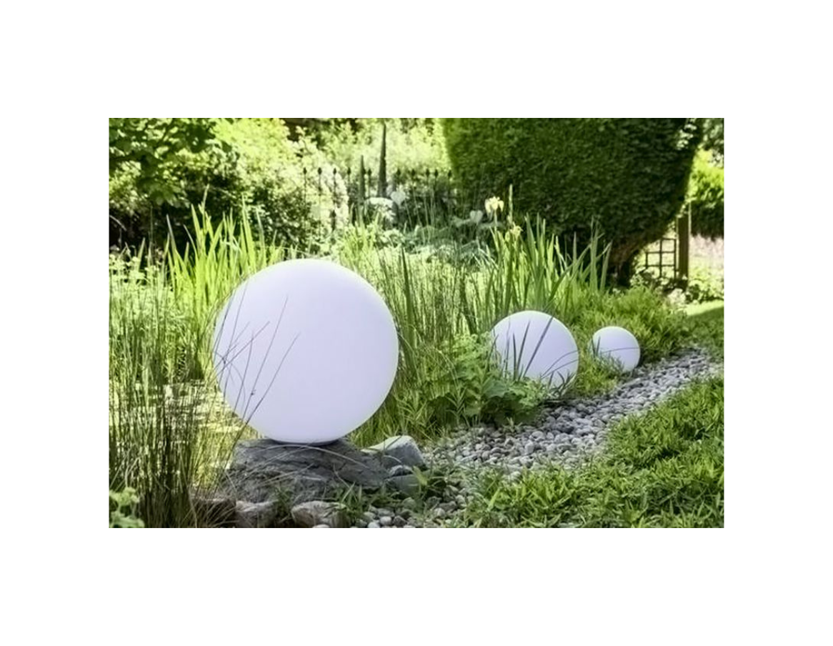 Boule lumineuse solaire jardin LED décoration de jardin boule solaire pour  extérieur 20 cm Boule lumineuse