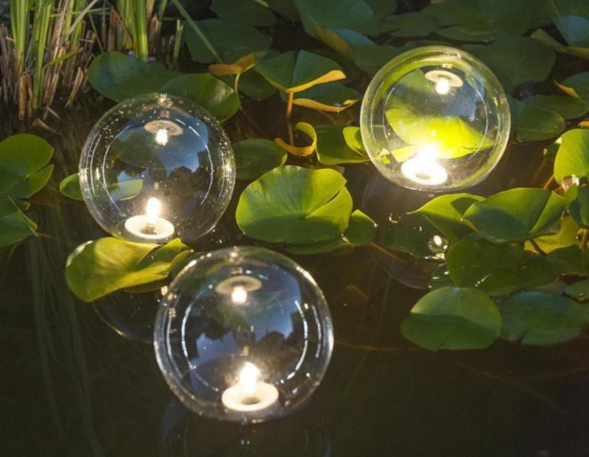 Boules flottantes à LED pour bassin - Jeu de 3