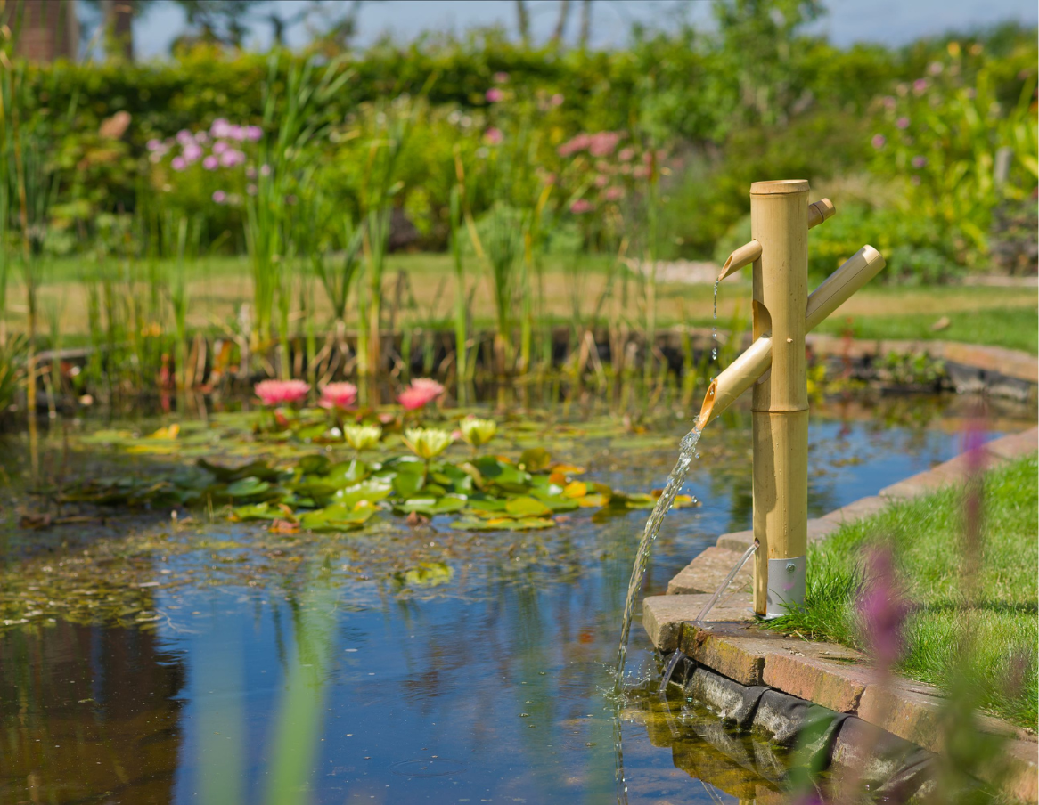 Fontaine japonaise d'intérieur en bambou – Pause fontaine