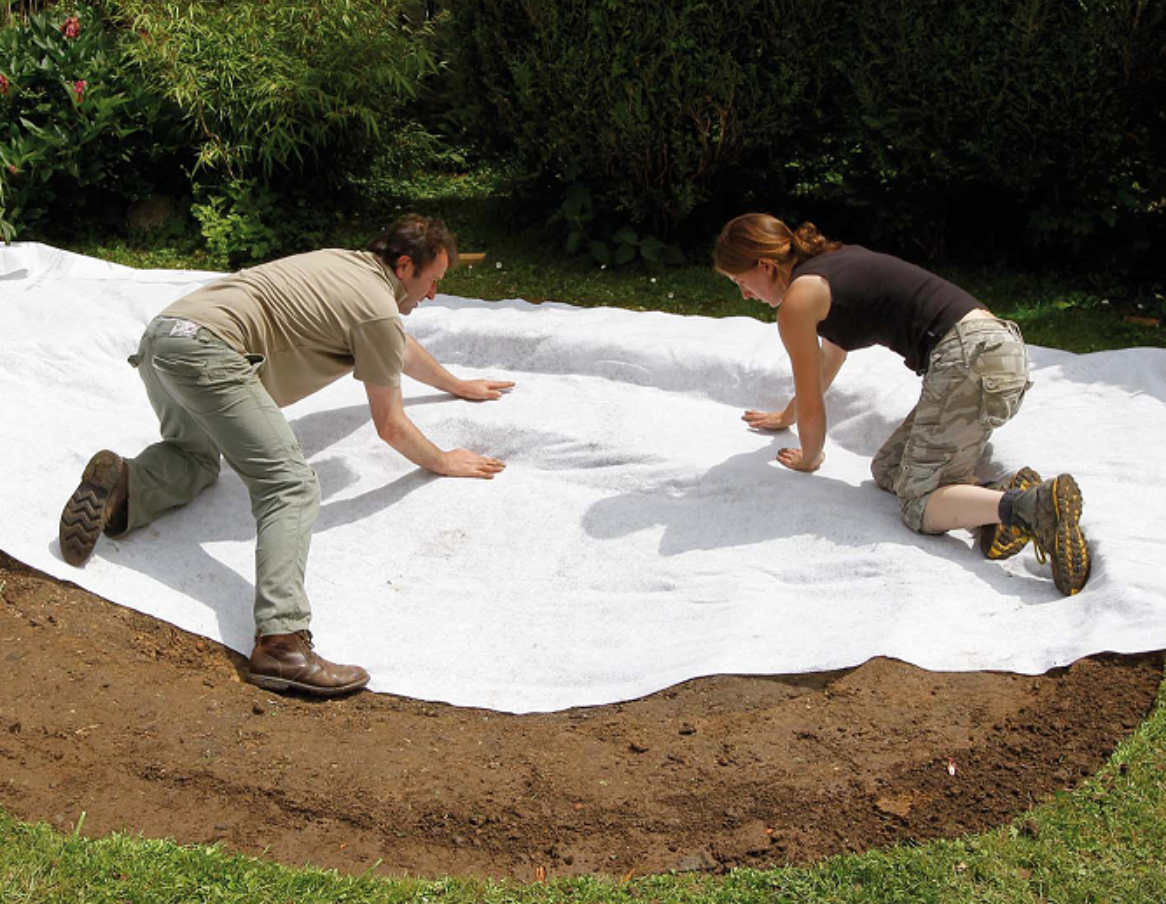 Géotextile pour bassin - 350g/m² - rouleau de 25m - Jardinet - Équipez  votre jardin au meilleur prix