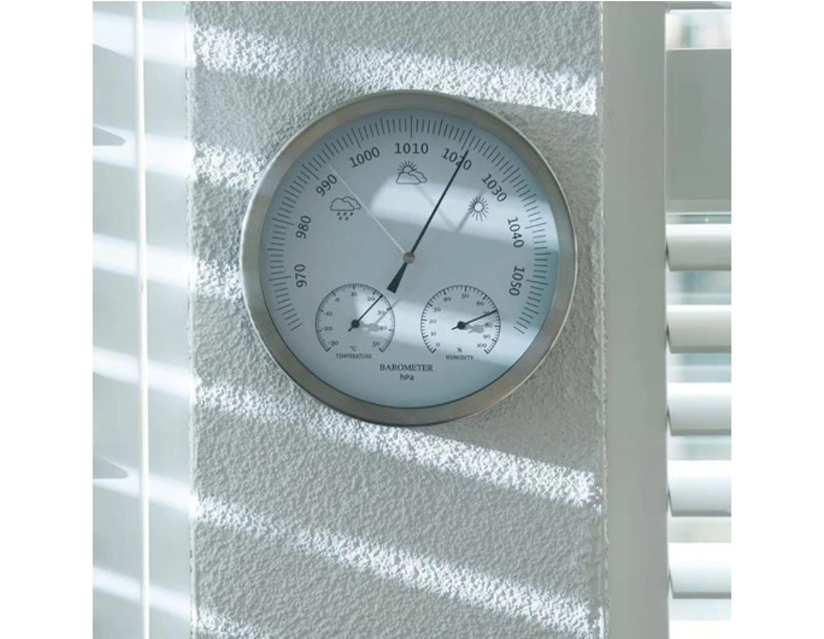 Baromètre - Thermomètre mural, hygromètre, baromètre, montre